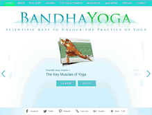 Tablet Screenshot of bandhayoga.com